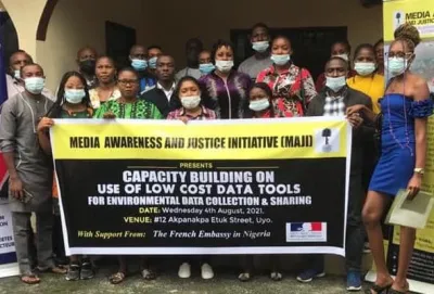 Image via MAJI Facebook page (www.facebook.com/Media4JusticeNG/photos/4061302963967876) image linking to Media Awareness and Justice Initiative joins the APC network: “This network is very strategic as it continually adds value to members through technical, collaborative and financial support”