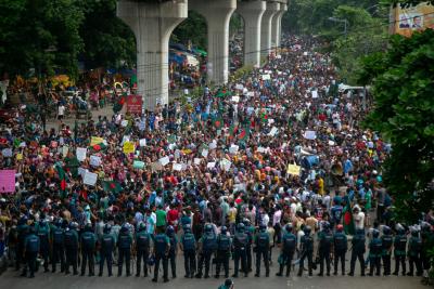 Photo by Rayhan9d, used under CC BY-SA 4.0 licence (https://commons.wikimedia.org/w/index.php?curid=150228440) image linking to Statement on safeguarding digital freedoms and fundamental rights in Bangladesh amid ongoing protests