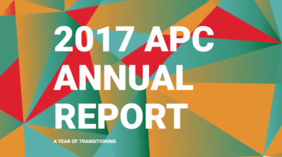  image linking to Comment APC a-t-elle contribué au changement en 2017 ? Notre rapport annuel est paru ! 