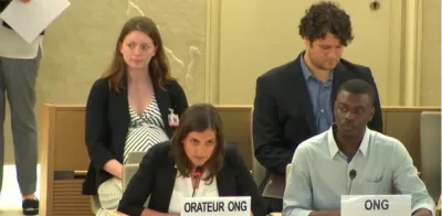 image linking to APC and 7amleh statement at Human Rights Council echoes alarm over unlawful surveillance