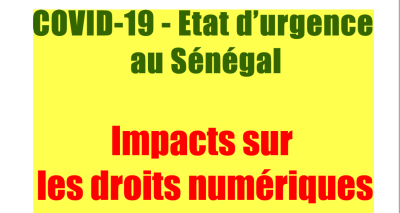 image linking to COVID-19 - Etat d'urgence au Sénégal : Impacts sur les droits numériques