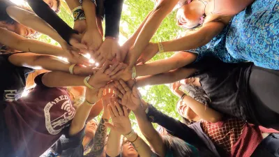Image: Frame from a women's circle video. image linking to Community networks newsletter: Women connecting a village